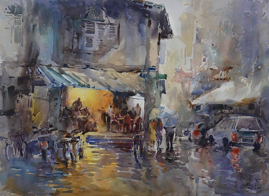 Singapore Famous Oil Painting Artist Ng Woon Lam