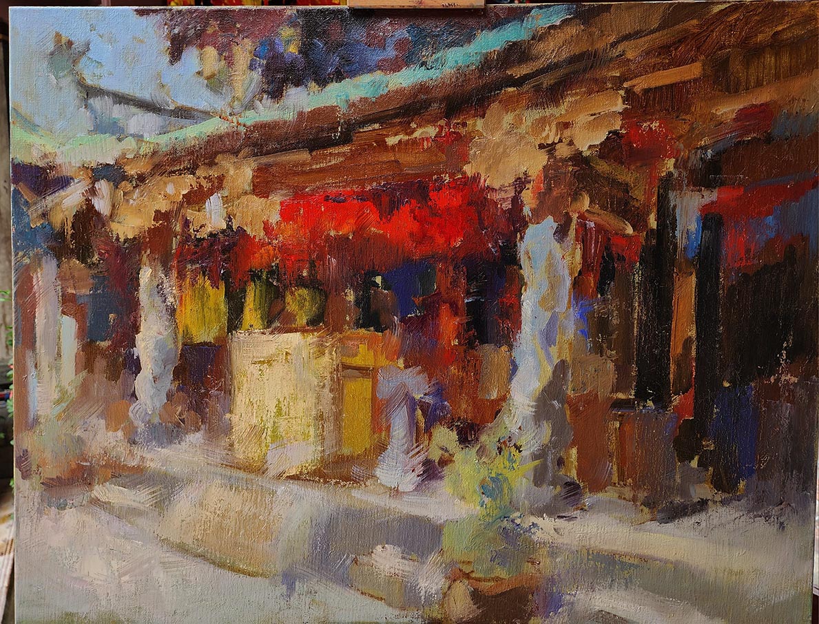 Oil painting free demo Singapore