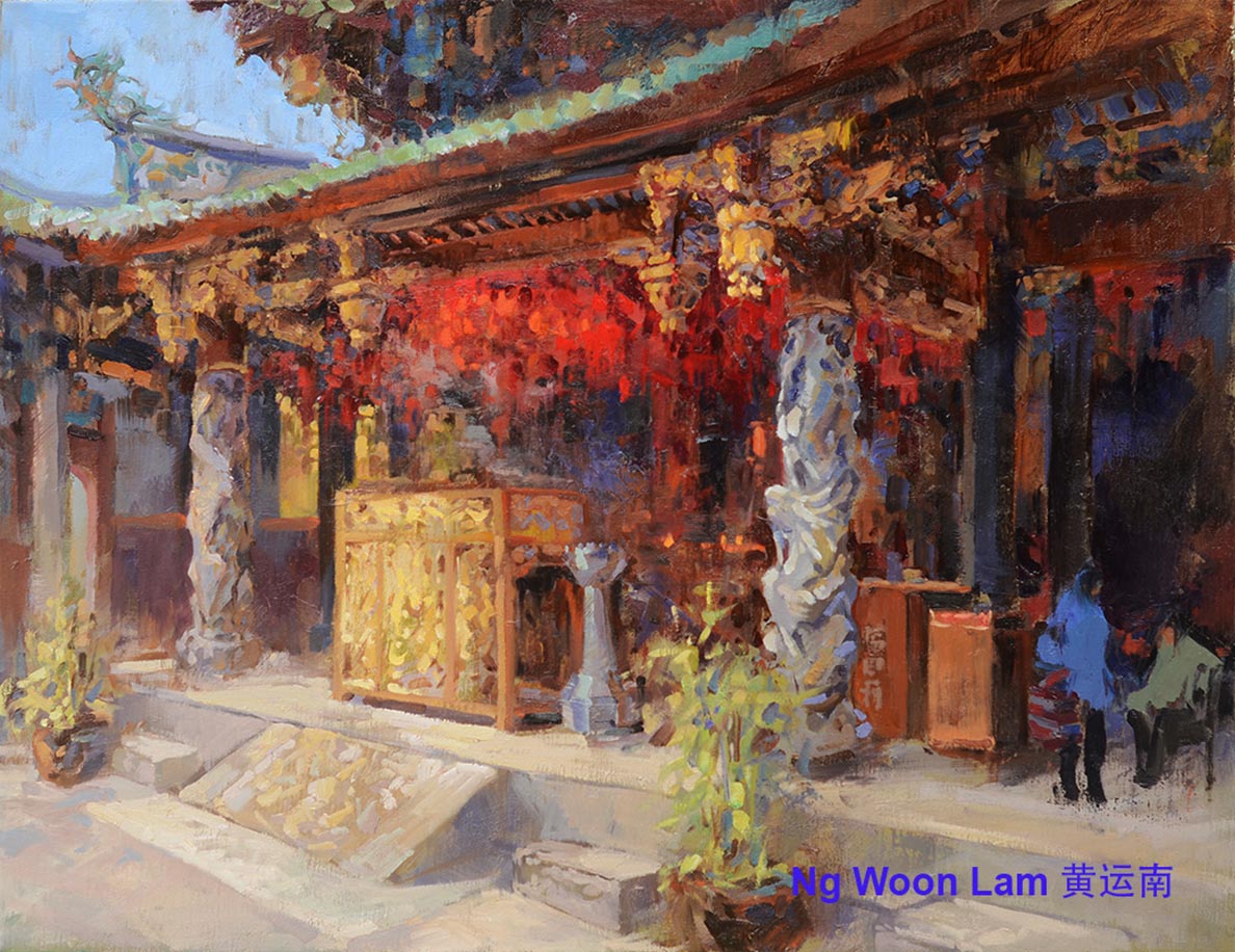 Oil painting free demo Singapore